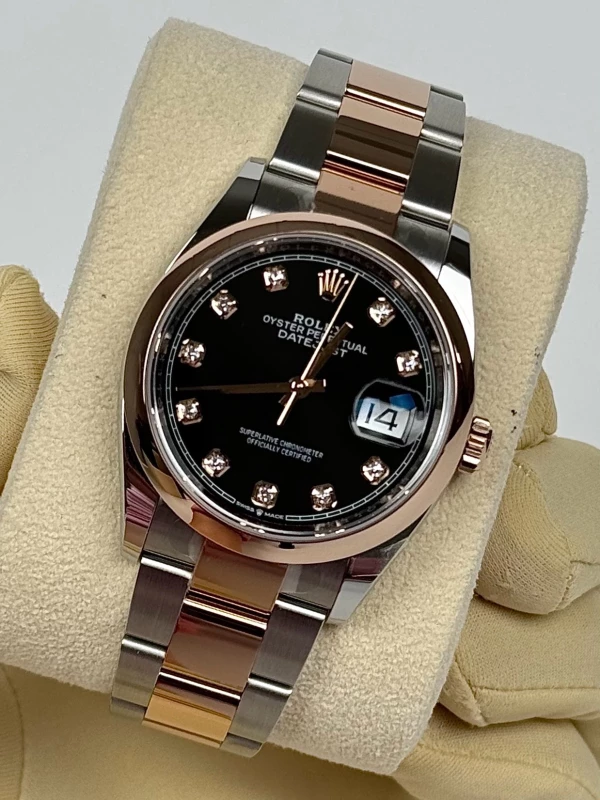 Rolex 36mm Steel and Everose Gold 126201-0020 4