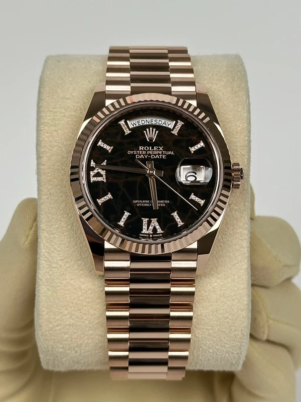 Rolex 36 мм, золото Everose 128235-0041 2