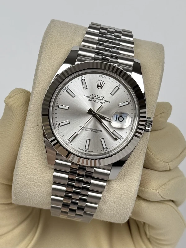 Rolex 41 mm, steel and white gold 126334-0004 4