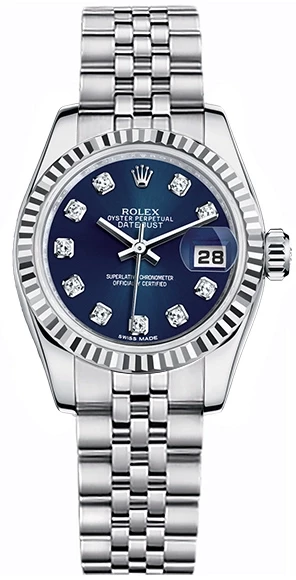 Rolex Lady 26mm Steel and White Gold 79174 bldj изображение - 1