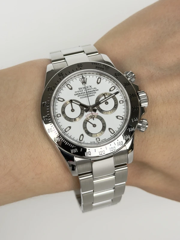 Rolex Cosmograph 40mm Steel 116520-White 4