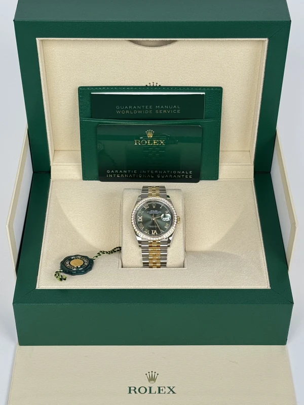 Rolex 36 mm, Oystersteel, yellow gold and diamonds 126283rbr-0011 5