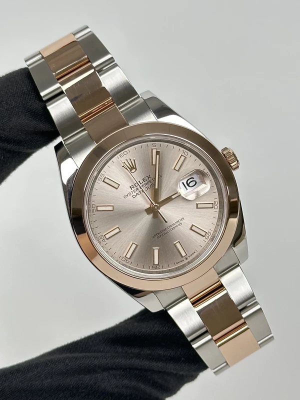 Rolex 41mm Steel and Everose Gold 126301-0009 2