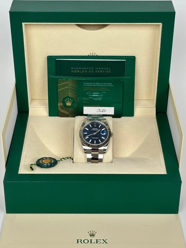 Rolex 41 mm, steel and white gold 126334-0001 5
