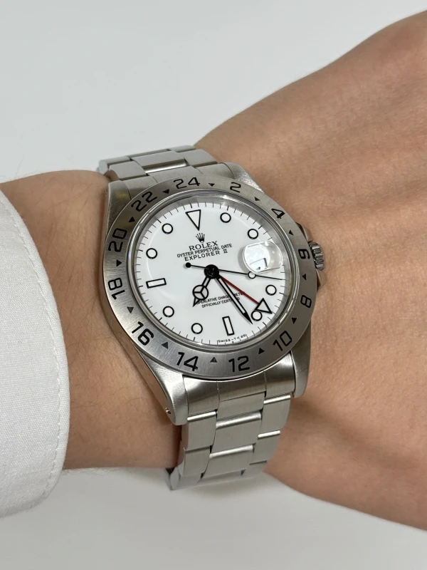Rolex II DATE STAINLESS 16570-White 6