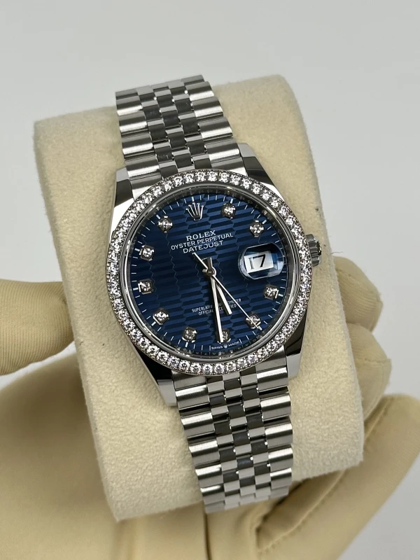 Rolex 36mm Steel and White Gold 126284rbr-0049 3