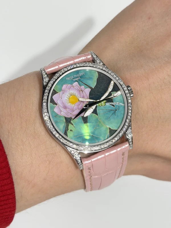 Patek Philippe Rare Handcrafts Water Lilies and Dragonfly 5077/100G-015 7