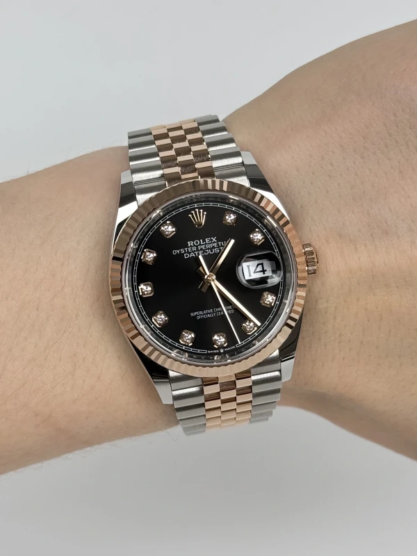 Rolex 36mm Steel and Everose Gold 126231-0019 7