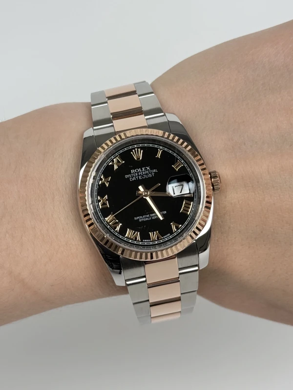 Rolex 36mm Steel and Everose Gold 116231-0080 7