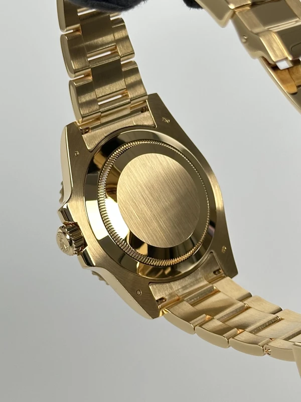 Rolex Date 40mm Yellow Gold Ceramic 116618 blue dial 8 diamond 8
