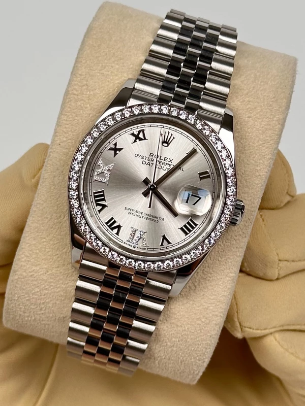 Rolex 36mm Steel and White Gold 126284RBR-0021 4