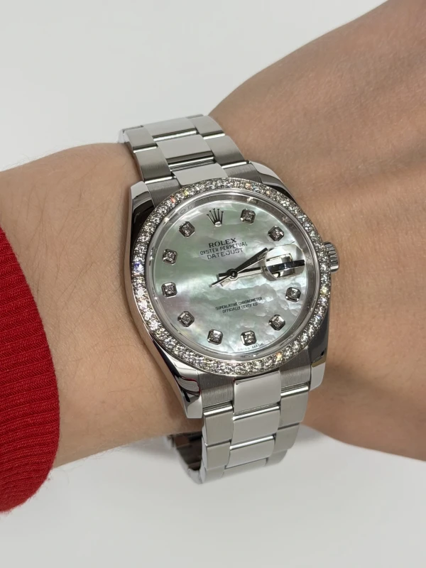 Rolex 36mm Steel and White Gold 116244-0020 5