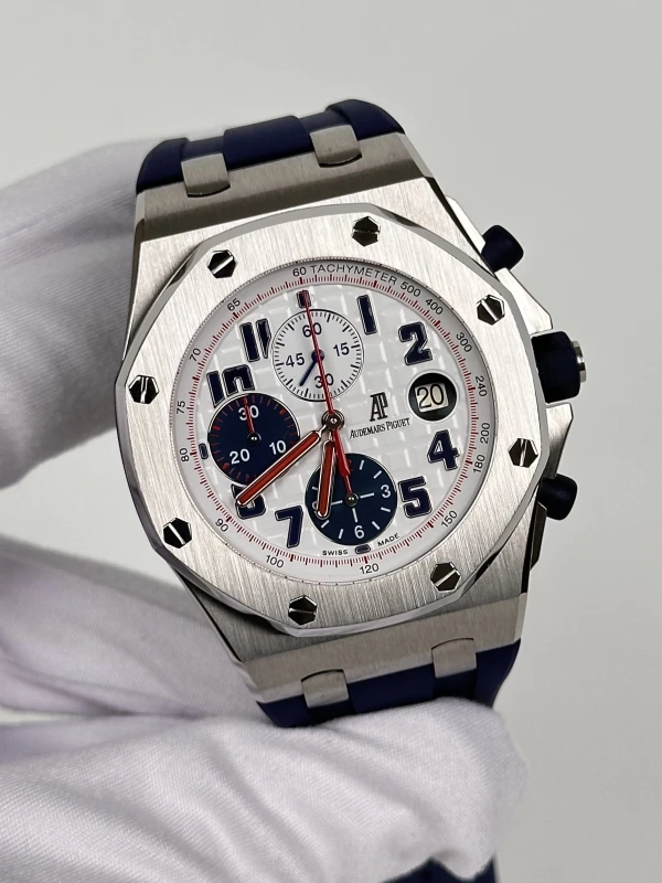 Audemars Piguet Silver Dial Blue  26208ST.OO.D305CR.01 3