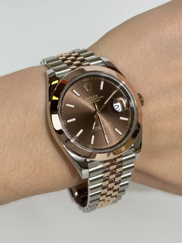 Rolex 41mm Steel and Everose Gold  126301-0002 5