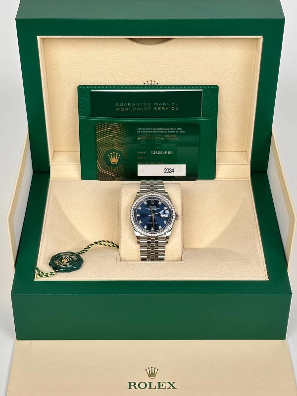 Rolex 36mm Steel and White Gold 126284rbr-0029 5