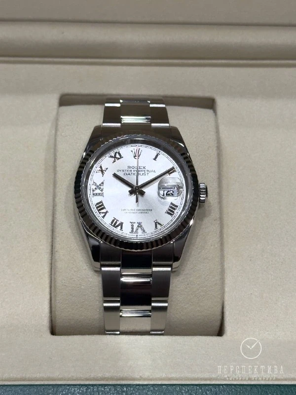 Rolex 36mm Steel and White Gold 126234-0030 2