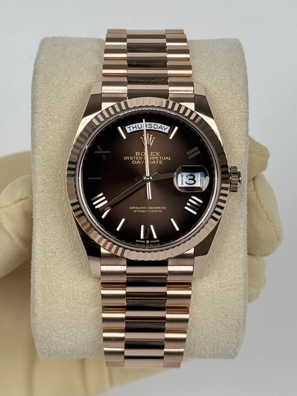 Rolex 36 мм, золото Everose 128235-0075 2