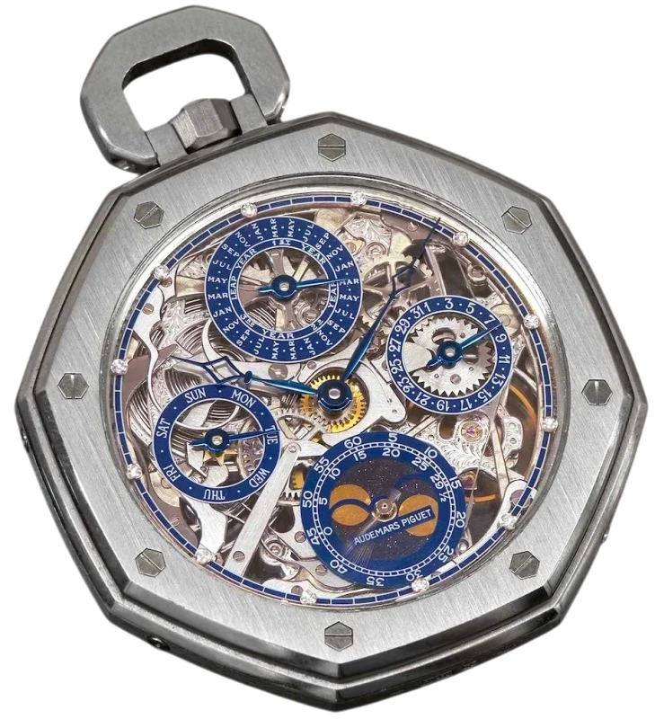 Pocket Watch Perpetual Calendar Set
