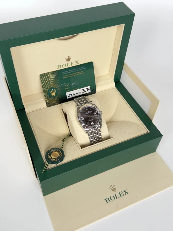 Rolex 36mm Steel and White Gold 126234-0071 5