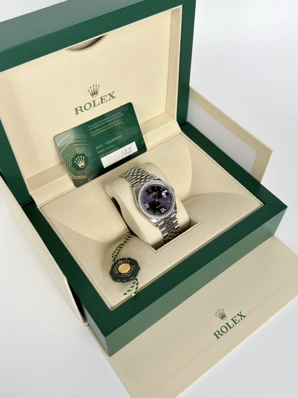 Rolex Datejust 36mm Steel and White Gold 126284rbr-0013 5