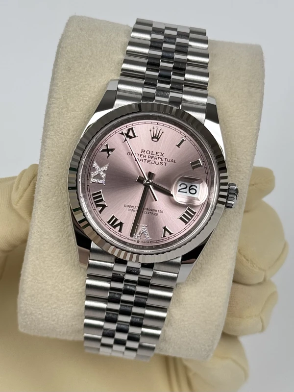 Rolex 36 mm Steel and White Gold 126234-0031 4