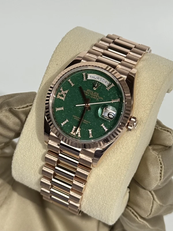 Rolex 36mm Everose Gold 128235-0068 Arabic 3