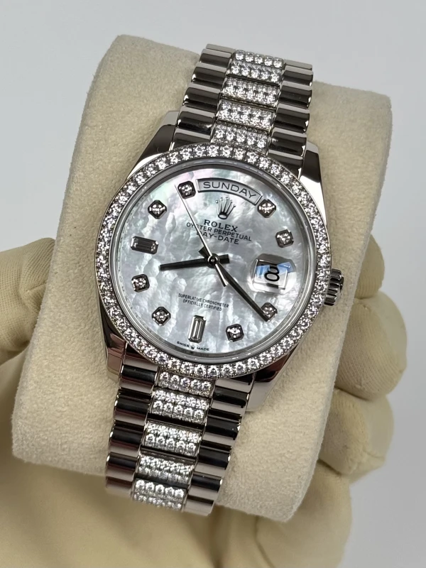 Rolex 36mm White Gold 128349RBR 4