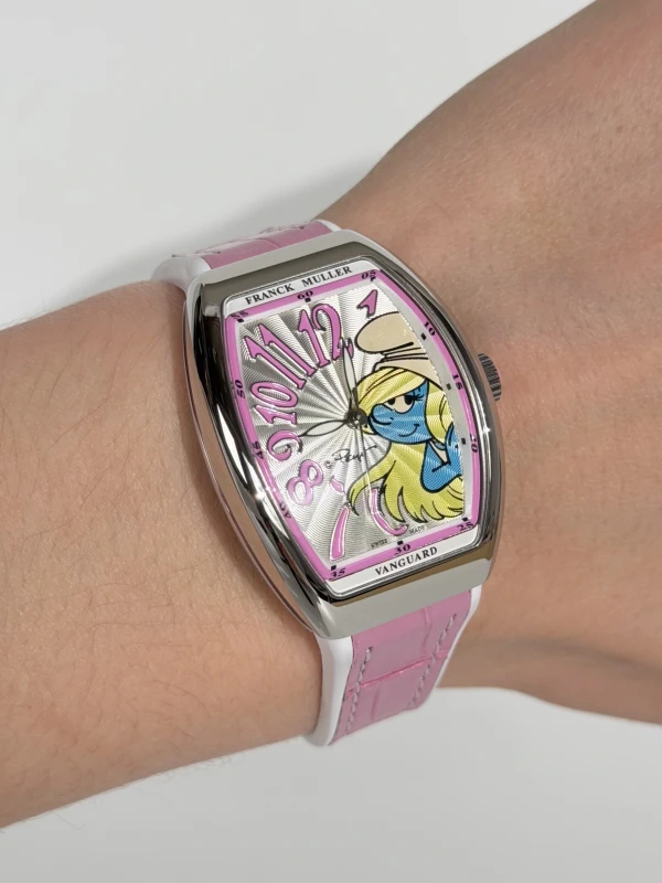Franck Muller Vanguard Smurfette Blue V 32 SC AT FO SMURFETTE FLOWER (RS) 6