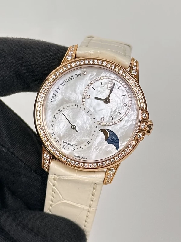 Harry Winston DATE MOON PHASE AUTOMATIC MIDAMP36RR001 4