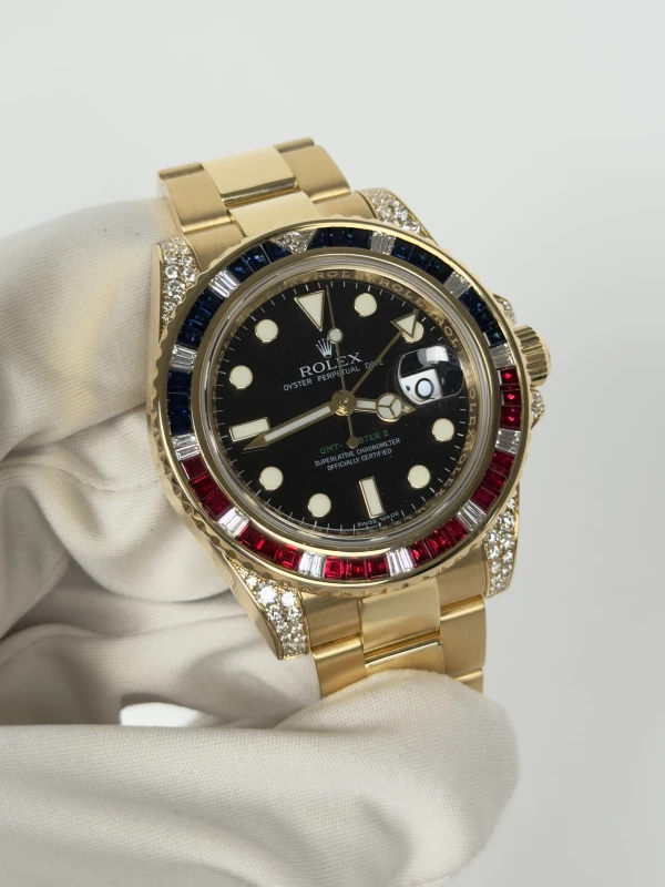 Rolex 40mm Yellow Gold Jewellery 116758SARU Black 3