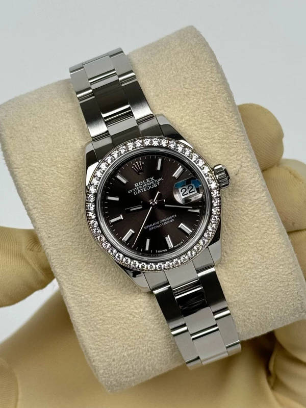 Rolex LADY 28 MM, OYSTERSTEEL, WHITE GOLD ANDDIAMONDS 279384rbr-0014 3