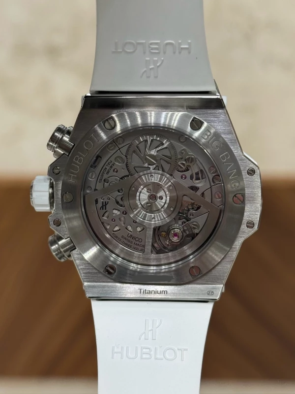 Hublot Unico Titanium White Pavé 441.NE.2010.RW.1704 7