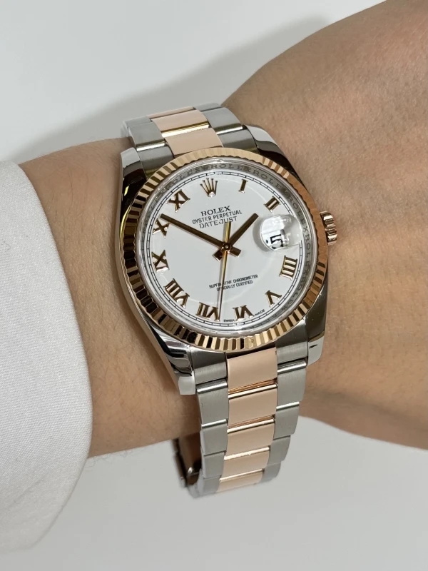 Rolex Datejust 36mm Steel and Everose Gold 116231-0092 5