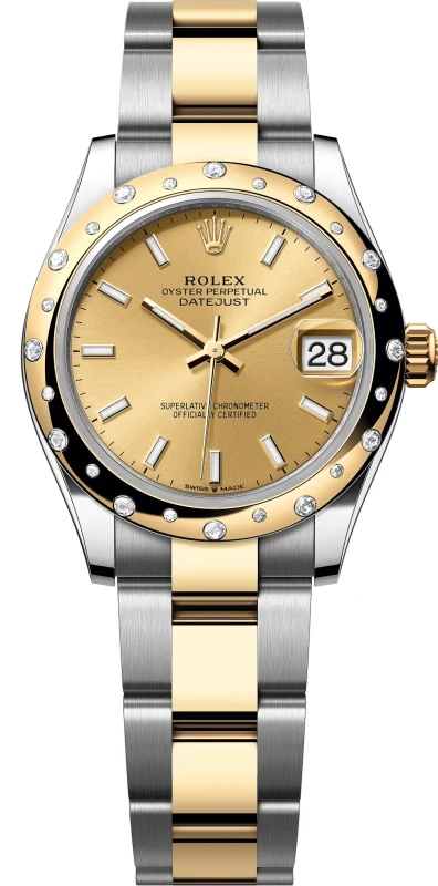 31MM STEEL AND YELLOW GOLD