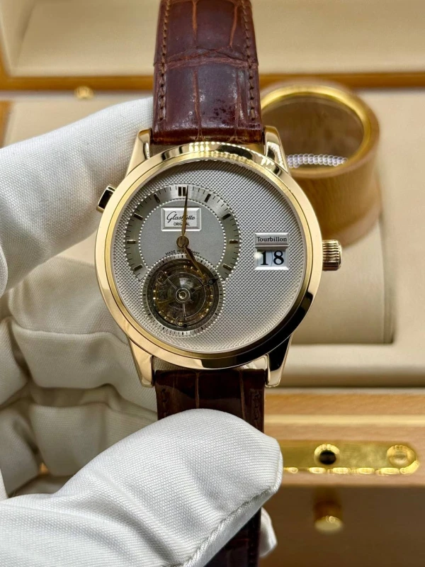 Glashutte Original LIMITED EDITION PINK GOLD TOURBILLON 93-01-01-04 3