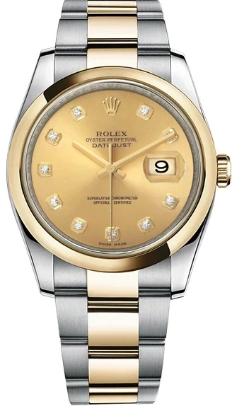 36 mm, steel and yellow gold