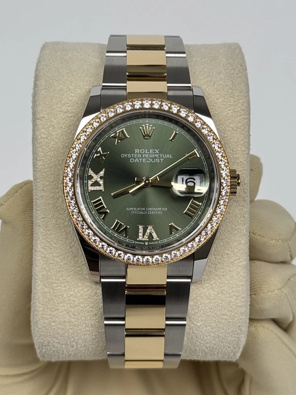 Rolex 36 mm, Oystersteel, yellow gold and diamonds 126283rbr-0012 2