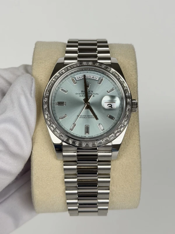 Rolex 40 MM, PLATINUM AND DIAMOND 228396tbr-0002 2