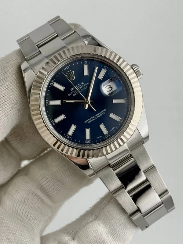 Rolex  II 41mm Steel and White Gold 116334 blio 5