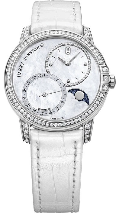 Harry Winston Date Moon Phase Automatic 36 mm MIDAMP36WW001 изображение - 1