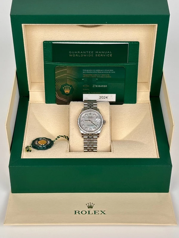 Rolex Datejust 31mm Steel and White Gold 278384rbr-0008 5
