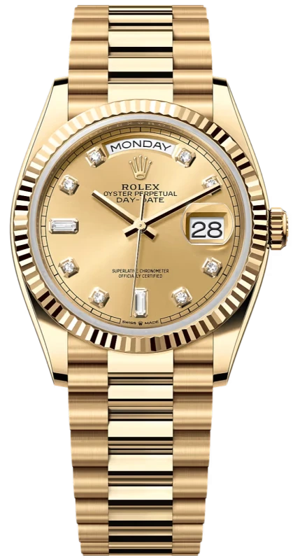 36 mm, yellow gold
