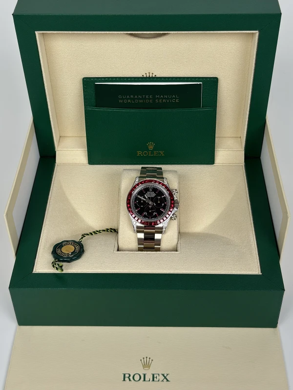 Rolex 40 mm Rainbow White Gold Diamonds Aftermarket 126509FIX 7