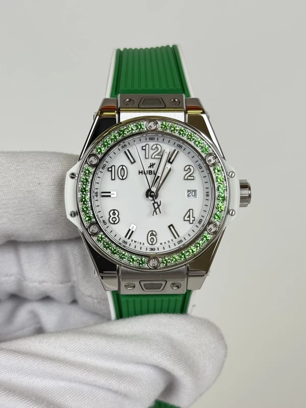 Hublot BIG BANG ONE CLICK JOYFUL STEEL APPLE GREEN 485.SG.2210.RX.1222 2