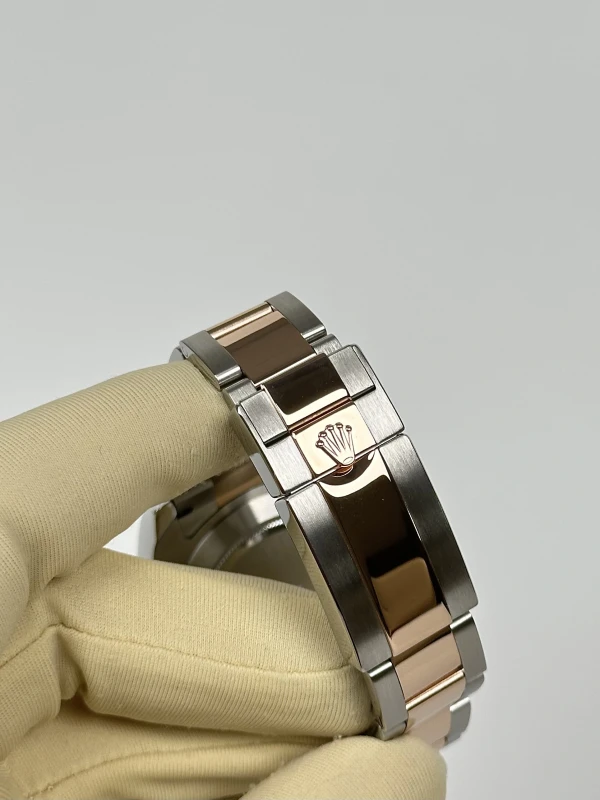 Rolex II 44mm Steel and Everose Gold 116681 White 7