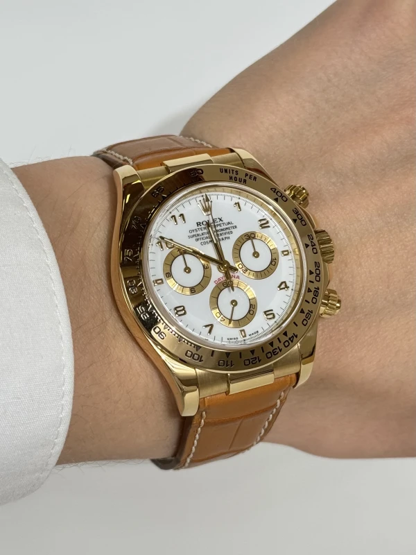 Rolex Cosmograph 40mm Yellow Gold 116518 wabr 6