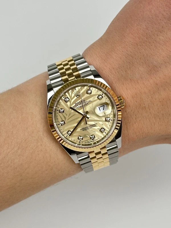 Rolex Datejust 36mm Steel and Yellow Gold 126233-0043 7