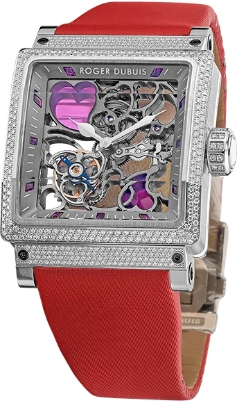 King Square Hearts Tourbillon Watch For Valentine's Day