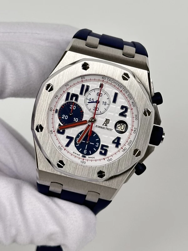 Audemars Piguet Silver Dial Blue  26208ST.OO.D305CR.01 4