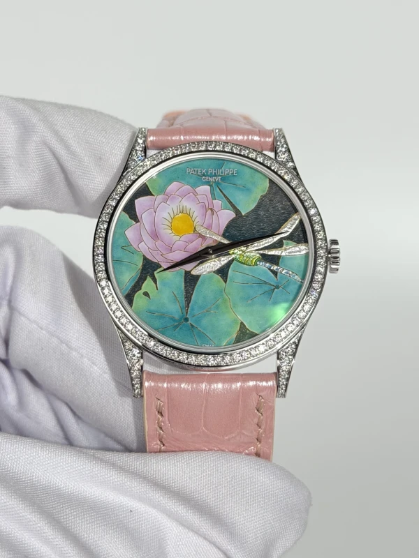 Patek Philippe Rare Handcrafts Water Lilies and Dragonfly 5077/100G-015 2